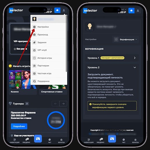 Прохождение верификации